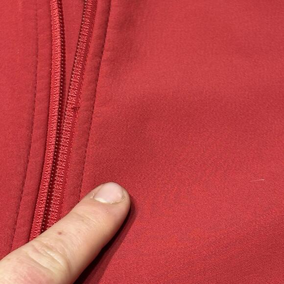 LL Bean Jacket Men's Large Red Soft Shell Full Zip Fleece Lined Outdoor Hiking - Picture 8 of 13